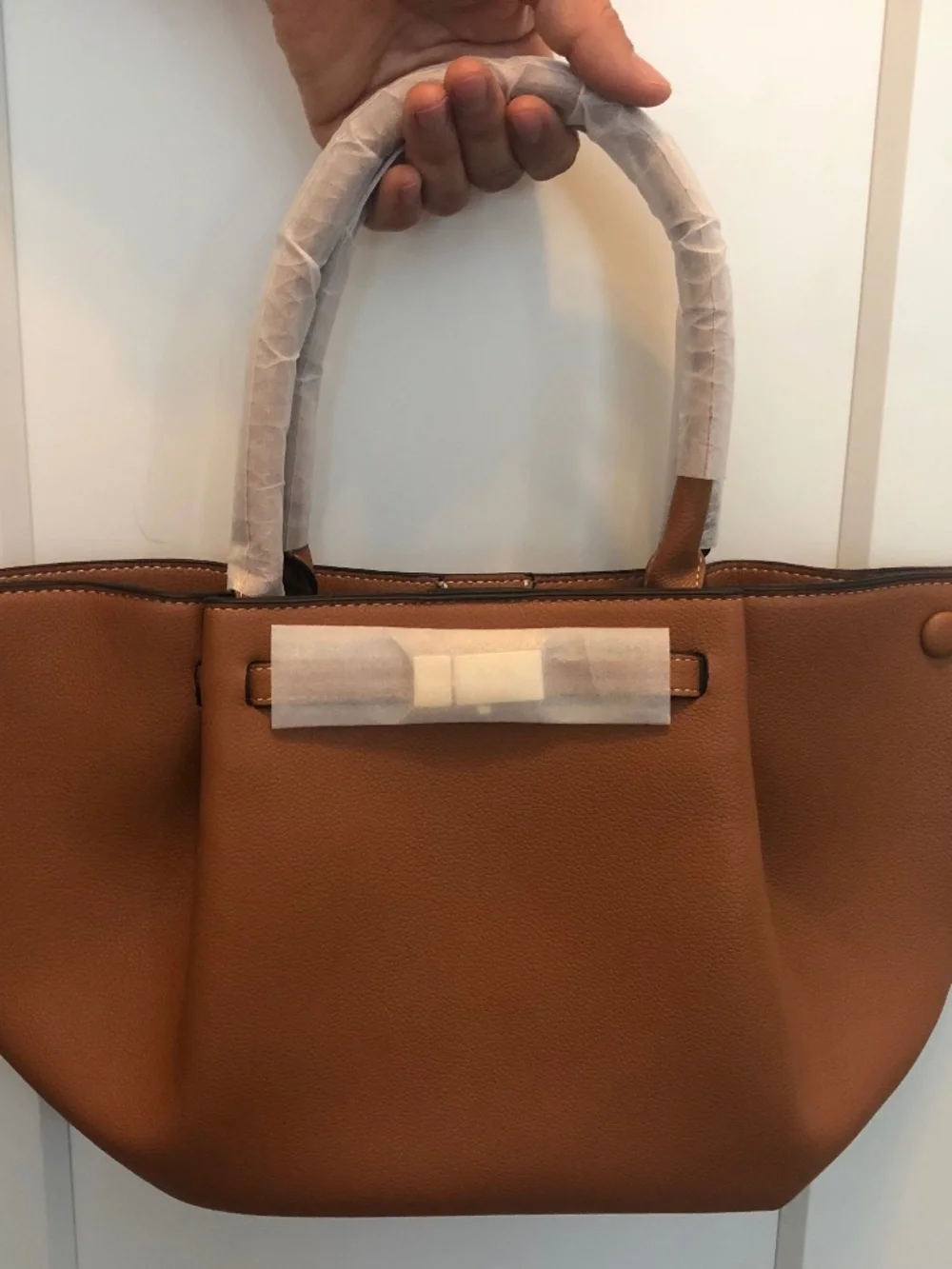 NWOT Cognac Tote Bag — Never Carried